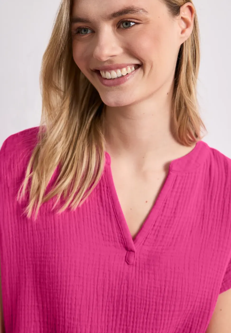 Blusenshirt in Musselin-Qualität