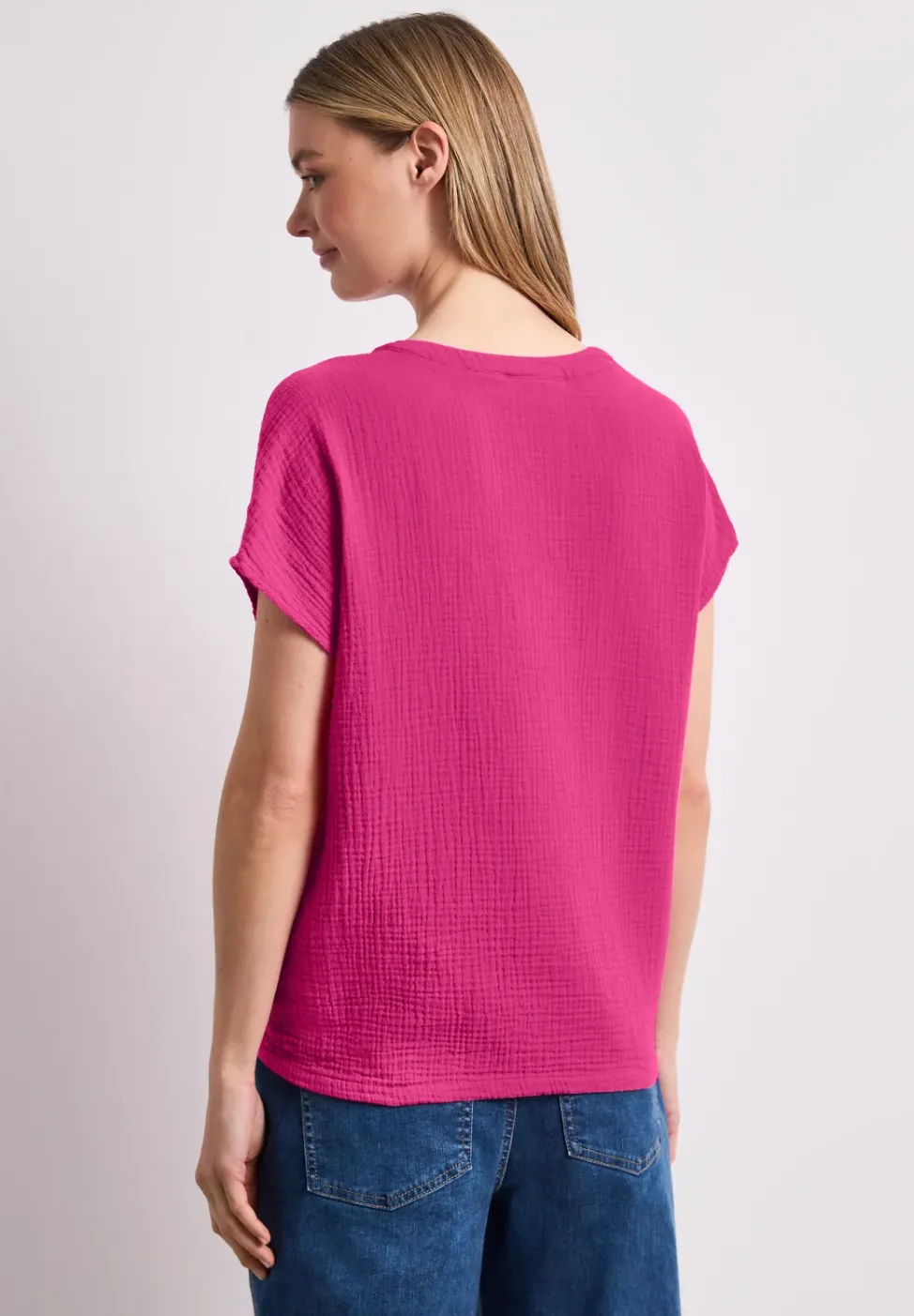 Blusenshirt in Musselin-Qualität