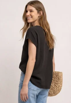 Blusenshirt in Musselin-Qualität