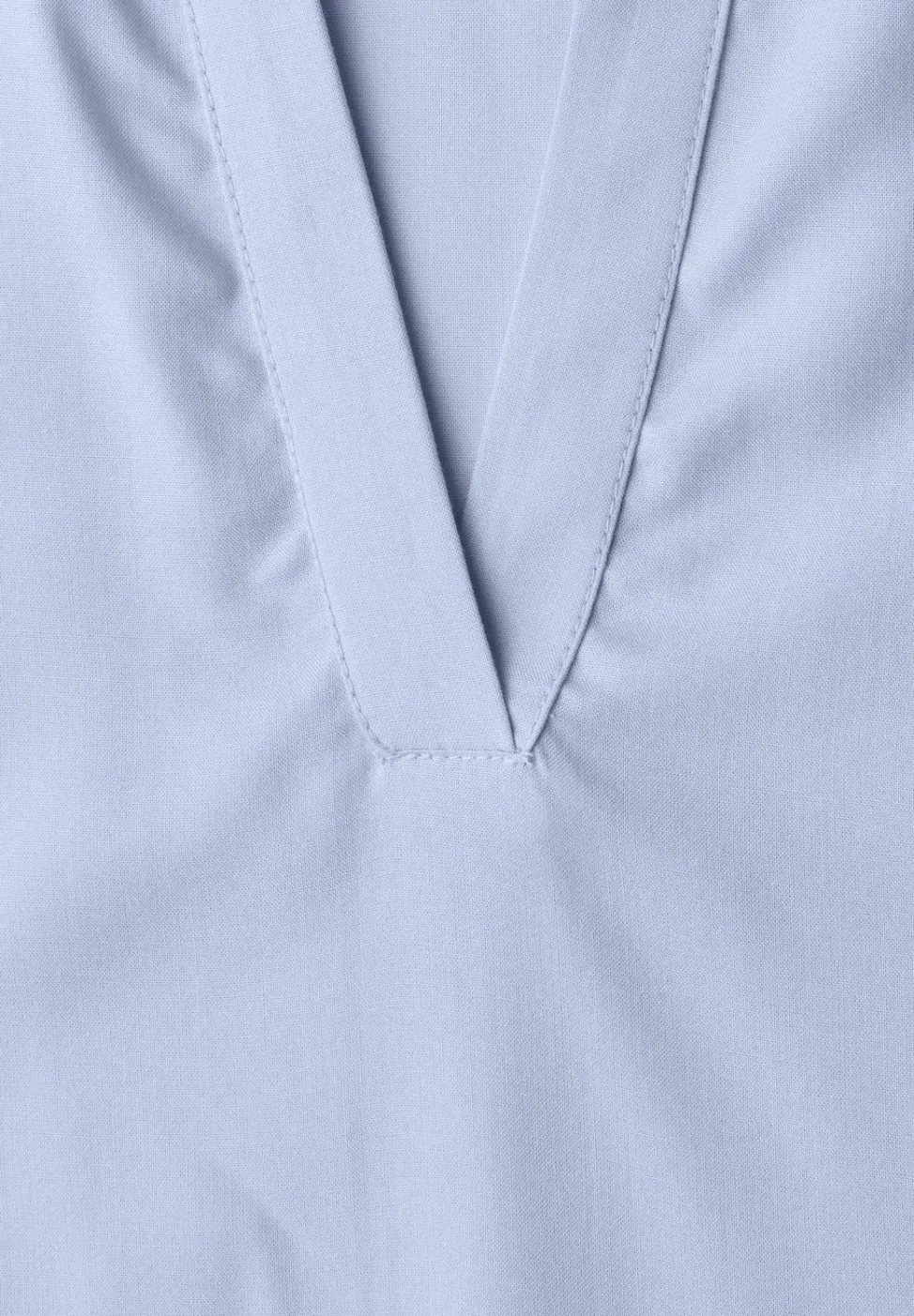 Blusenshirt mit Hemdkragen und Elastiksaum