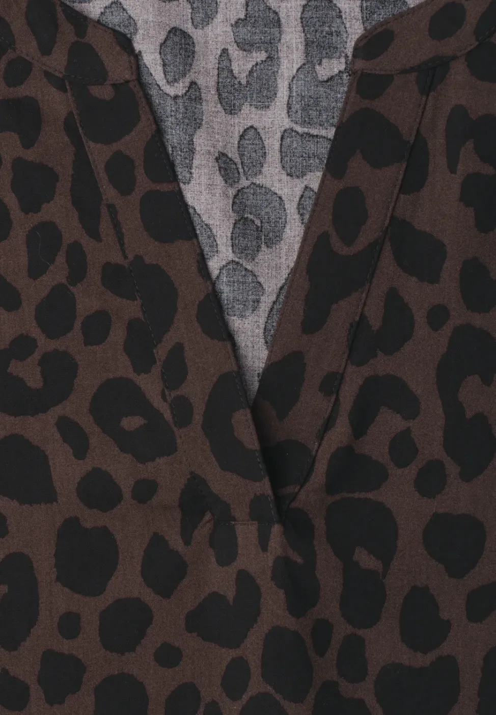 Blusenshirt mit Split Neck und Print