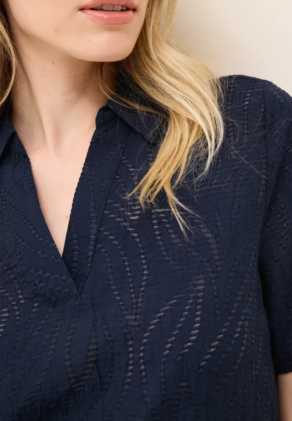 Blusenshirt mit Struktur