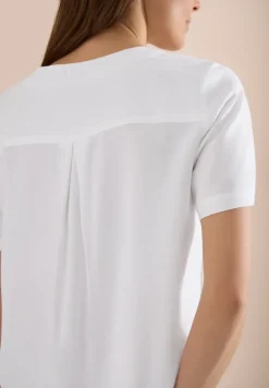 Blusenshirt mit V-Neck und Knoten