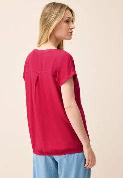 Blusenshirt in Unifarbe