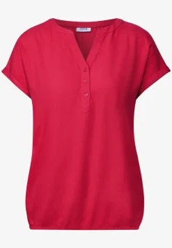 Blusenshirt in Unifarbe