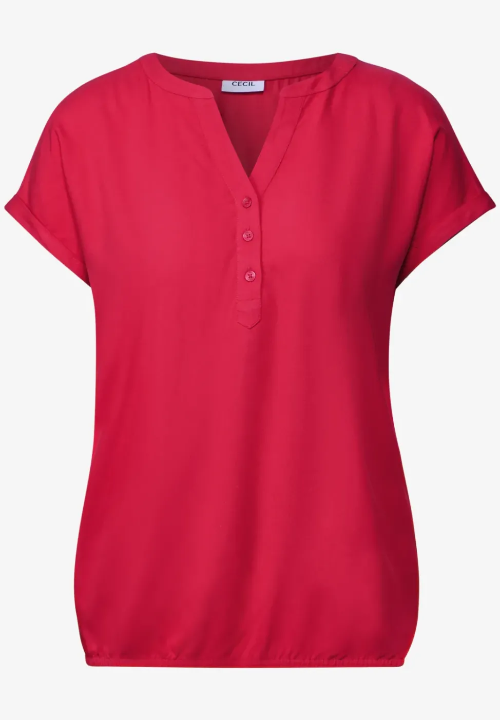 Blusenshirt in Unifarbe