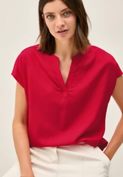 Blusenshirt in Unifarbe