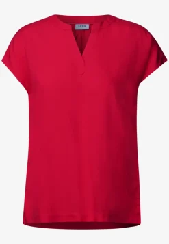 Blusenshirt in Unifarbe