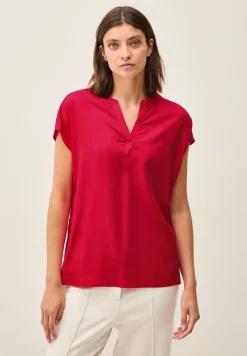Blusenshirt in Unifarbe