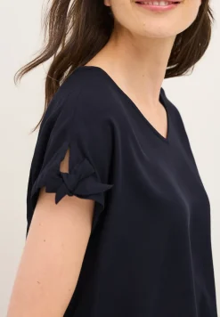 Blusenshirt in Unifarbe