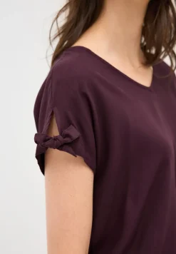 Blusenshirt in Unifarbe