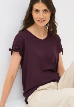 Blusenshirt in Unifarbe