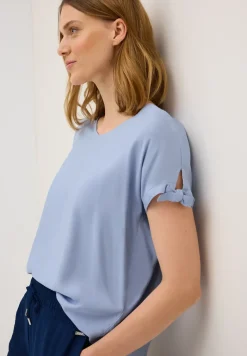 Blusenshirt in Unifarbe