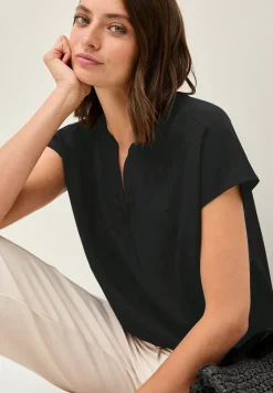 Blusenshirt in Unifarbe