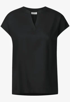 Blusenshirt in Unifarbe