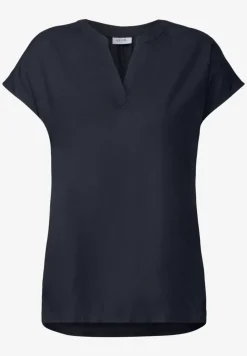 Blusenshirt in Unifarbe