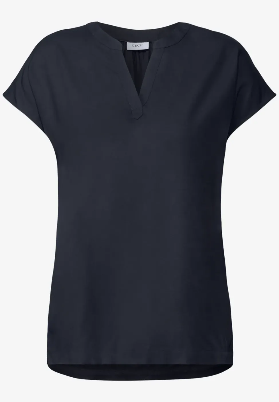 Blusenshirt in Unifarbe