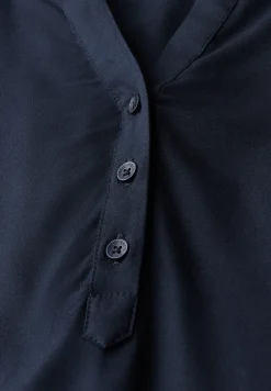 Blusenshirt in Unifarbe