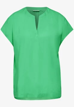 Blusenshirt in Unifarbe