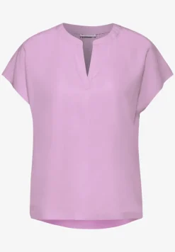 Blusenshirt in Unifarbe