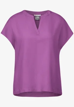 Blusenshirt in Unifarbe