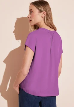 Blusenshirt in Unifarbe