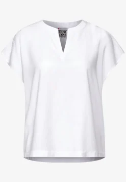 Blusenshirt in Unifarbe