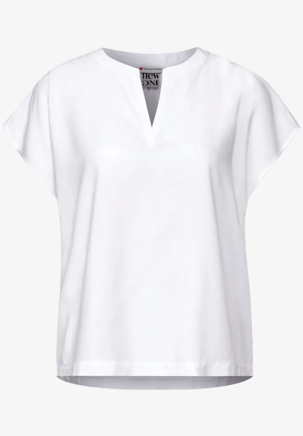 Blusenshirt in Unifarbe