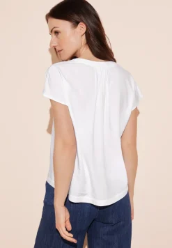 Blusenshirt in Unifarbe