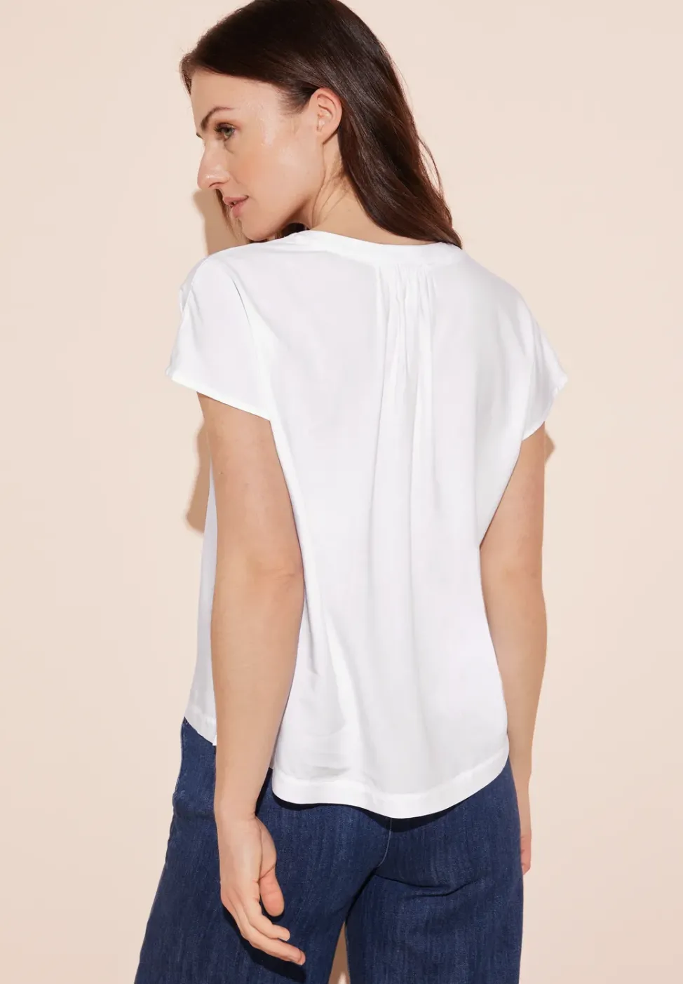 Blusenshirt in Unifarbe