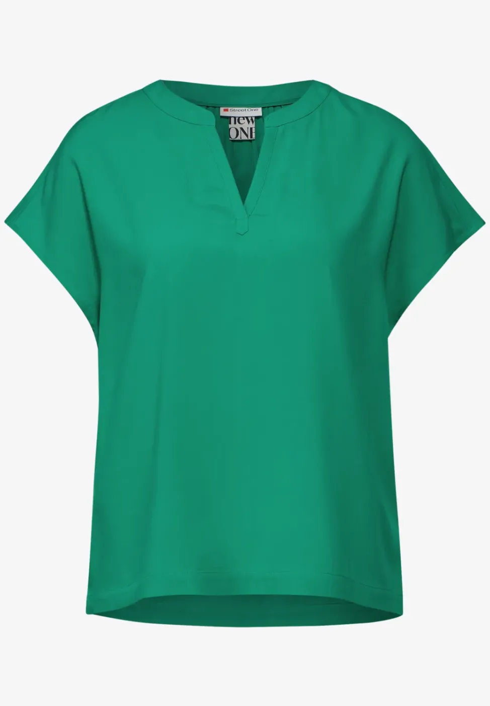 Blusenshirt in Unifarbe