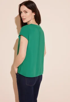 Blusenshirt in Unifarbe