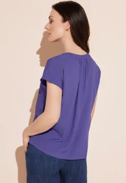 Blusenshirt in Unifarbe