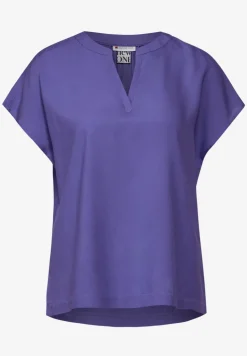 Blusenshirt in Unifarbe