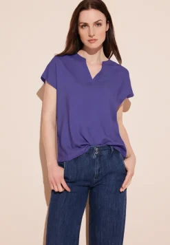 Blusenshirt in Unifarbe