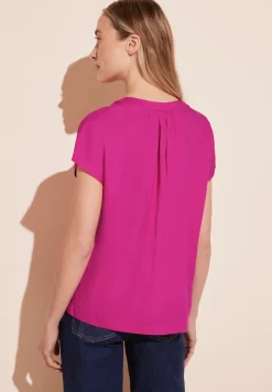 Blusenshirt in Unifarbe