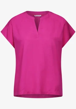 Blusenshirt in Unifarbe