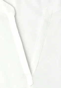 Blusenshirt in Unifarbe mit Split Neck