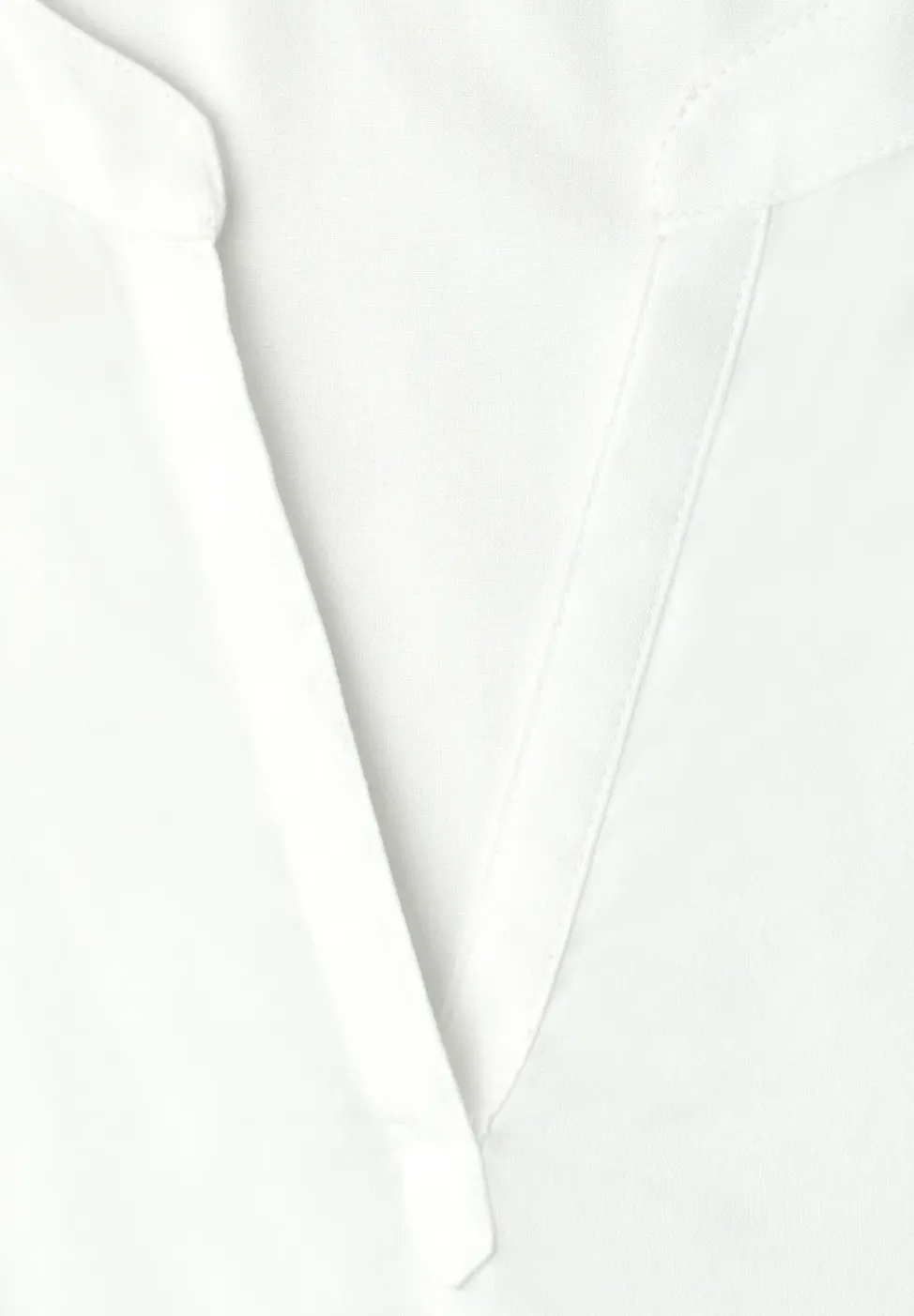 Blusenshirt in Unifarbe mit Split Neck