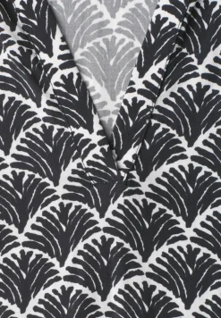 Blusenshirt mit Hemdkragen und Elastiksaum