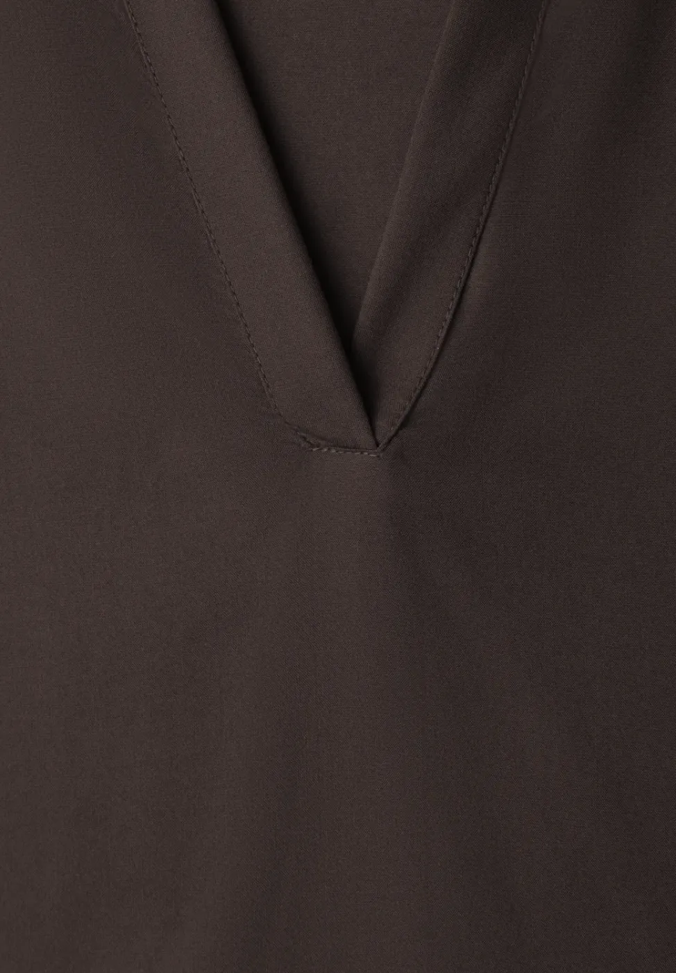 Blusenshirt mit Hemdkragen und Elastiksaum