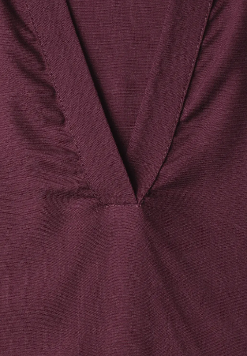 Blusenshirt mit Hemdkragen und Elastiksaum
