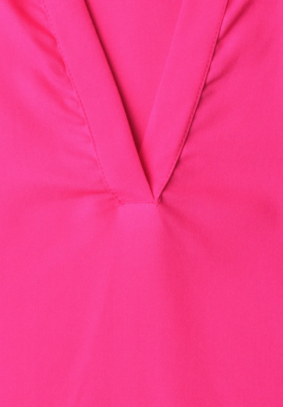 Blusenshirt mit Hemdkragen und Elastiksaum