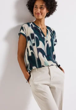 Blusenshirt mit Ikat Print