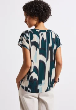 Blusenshirt mit Ikat Print