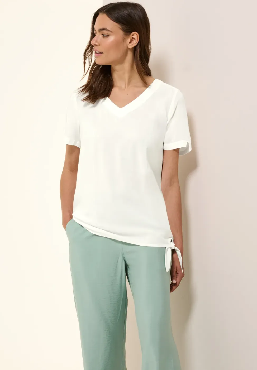 Blusenshirt mit Knoten