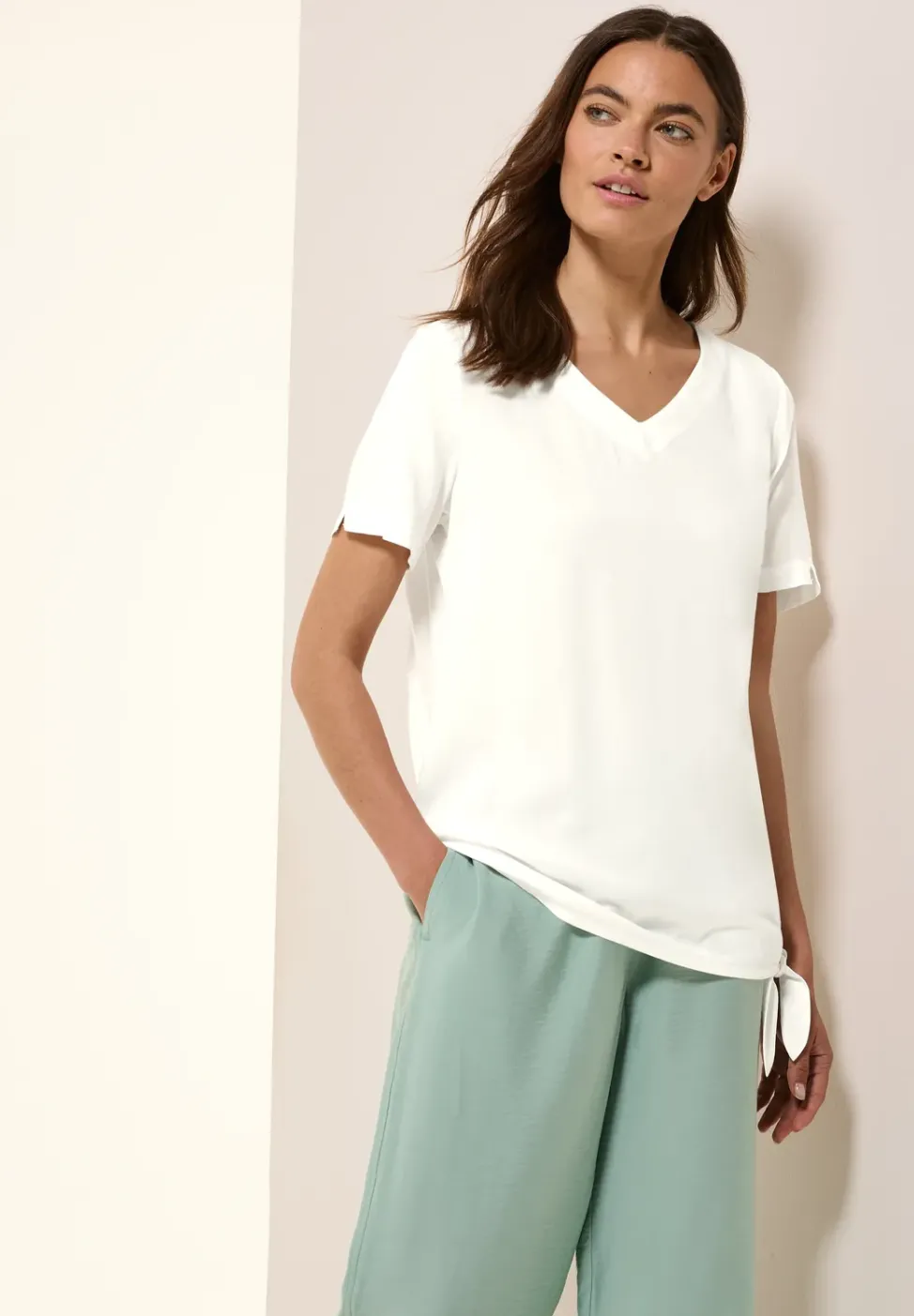 Blusenshirt mit Knoten