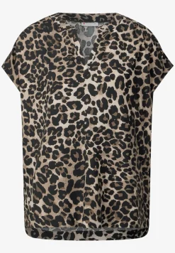 Blusenshirt mit Leo-Muster