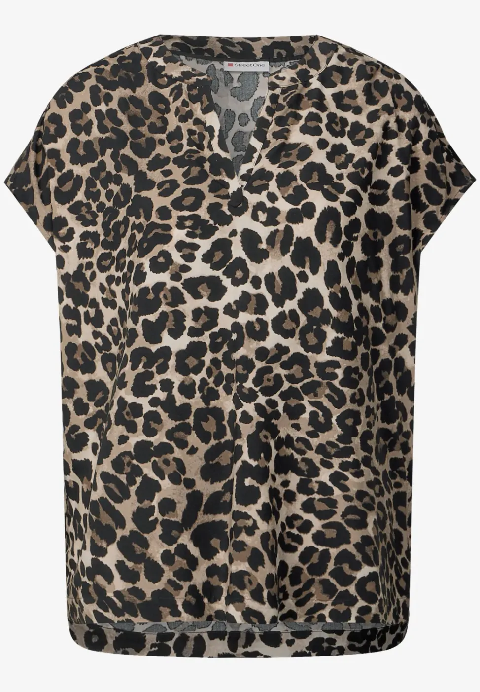 Blusenshirt mit Leo-Muster