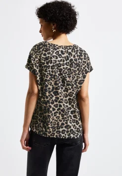 Blusenshirt mit Leo-Muster